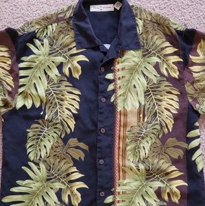 Tommy Bahama Tree Mens Medium Button Front Shirt